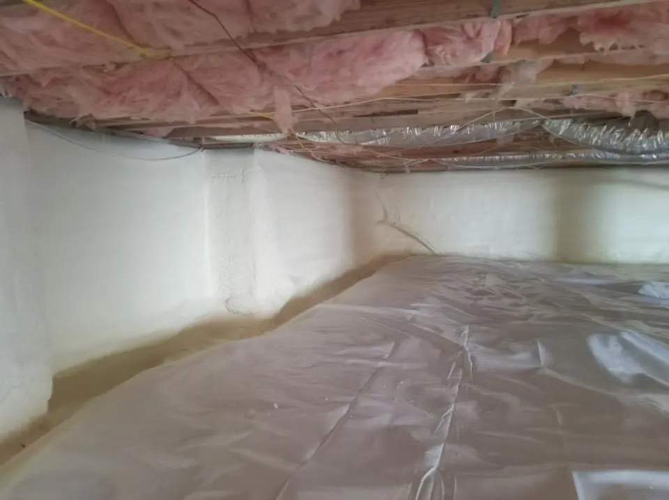 Crawl space encapsulation with closed-cell spray foam for Attic Insulation in Bellefontaine Neighbors